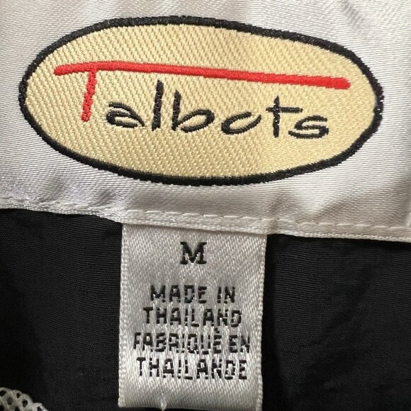 Talbots Jacket Women Sz Medium Black Full Zip Hooded Mesh Lined Fall Spring Coat - Picture 4 of 13